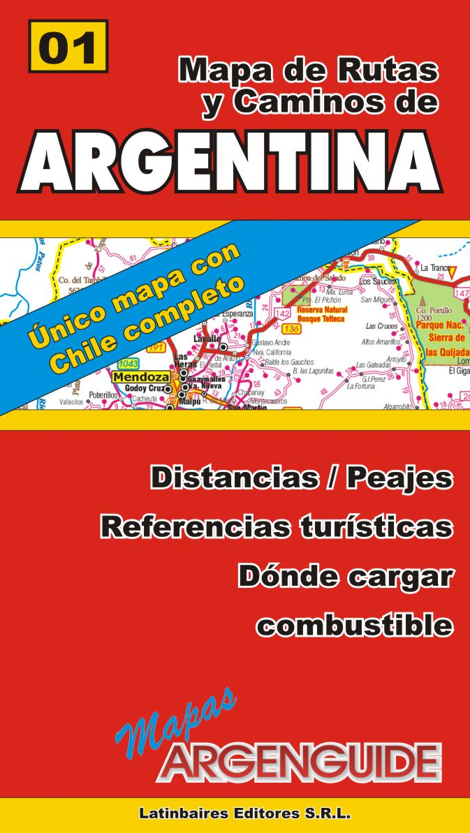 Mapa Rutas De Argentina Con Chile Completo Mapasargenguide 2338